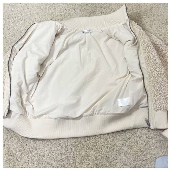 EXPRESS X Negin Mirsalehi sherpa jacket off white cream - Picture 9 of 10